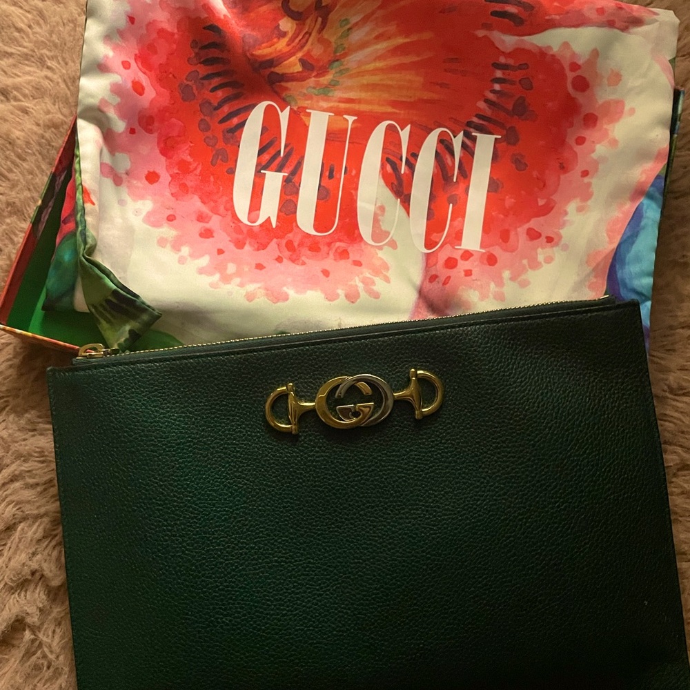 Green Gucci Clutch